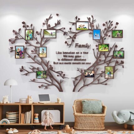 3D Wooden Wall Family Tree